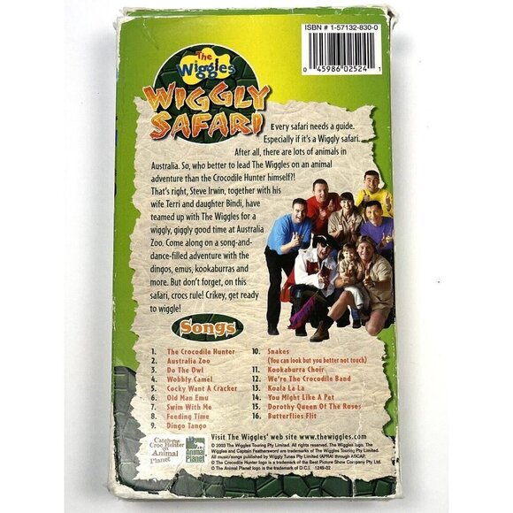 Lot 4 The Wiggles VHS Tapes Wiggly Safari Yummy Yummy Wiggle Time TESTED Work - Picture 10 of 13